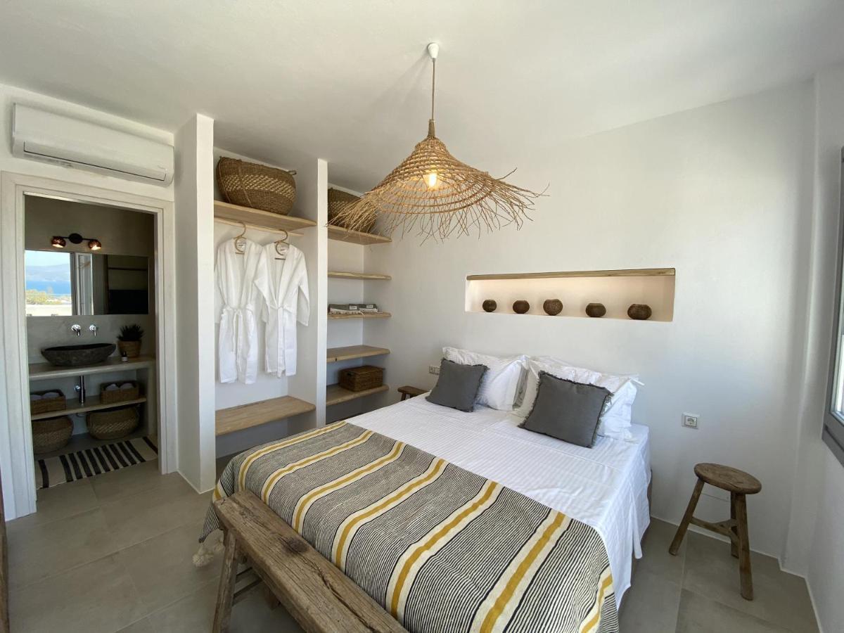 Villa Ypsilon Naxos - Luxury Holiday House With Amazing Sea View & Private Pool Agia Anna  Exterior photo